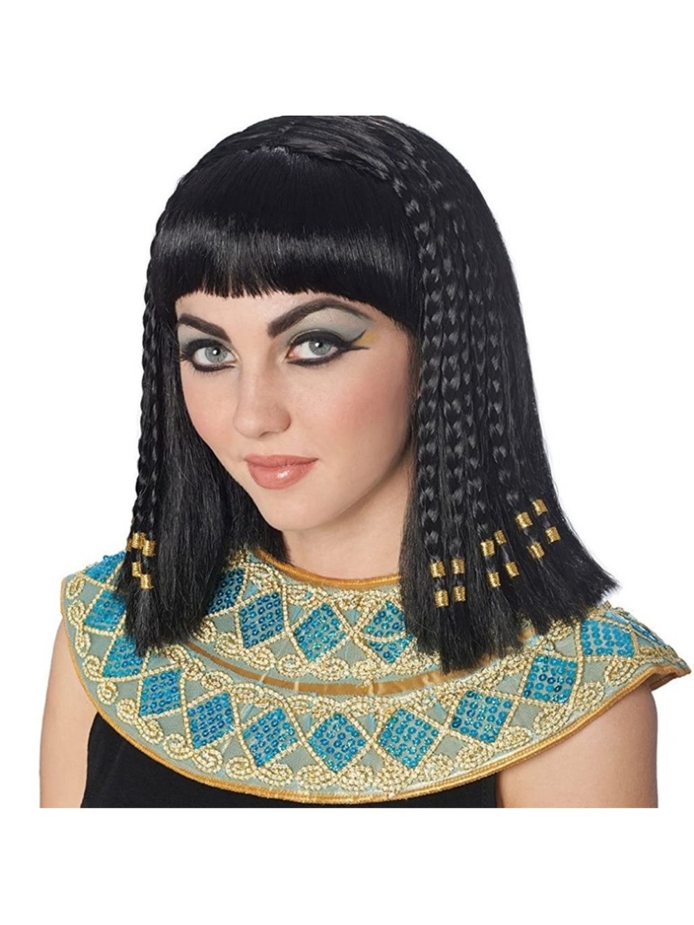 Womens Cleopatra Braided Wig Deluxe